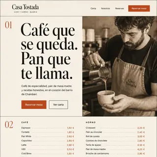 Diseño oscuro de coctelería generado por Verdent